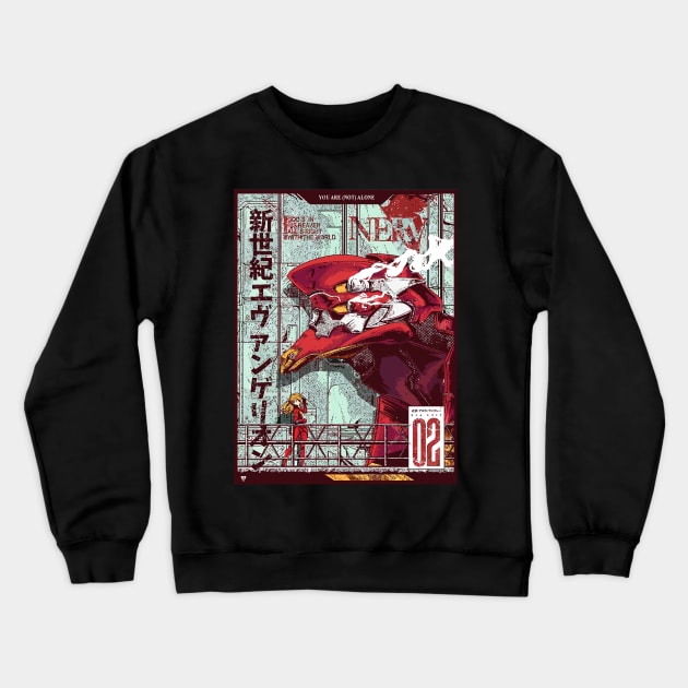 Asuka Langley Sohryu Crewneck Sweatshirt by annabellaaa